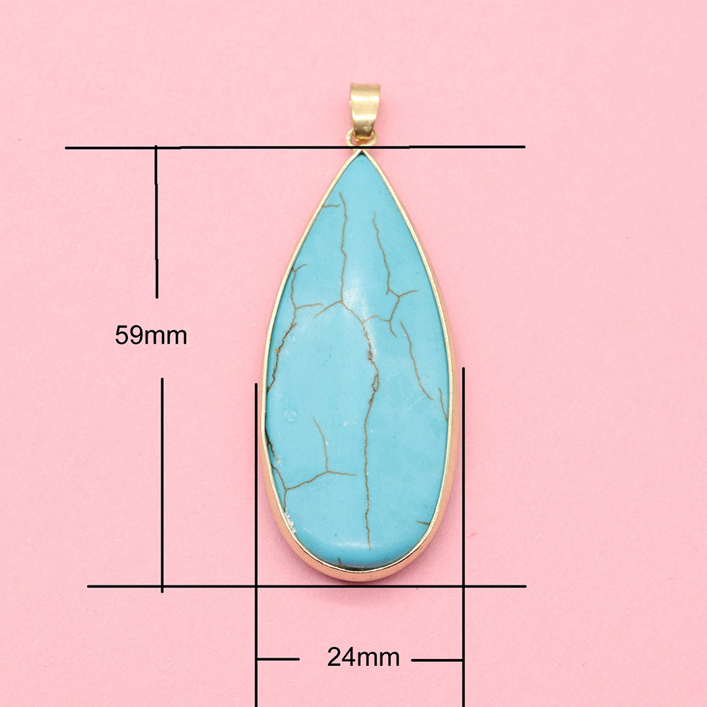 No. 4 golden drop shape 24x59mm, 12.6g