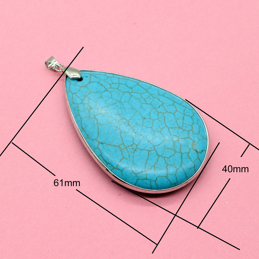 No. 10 silver drop shape 40x61mm, 32.7g