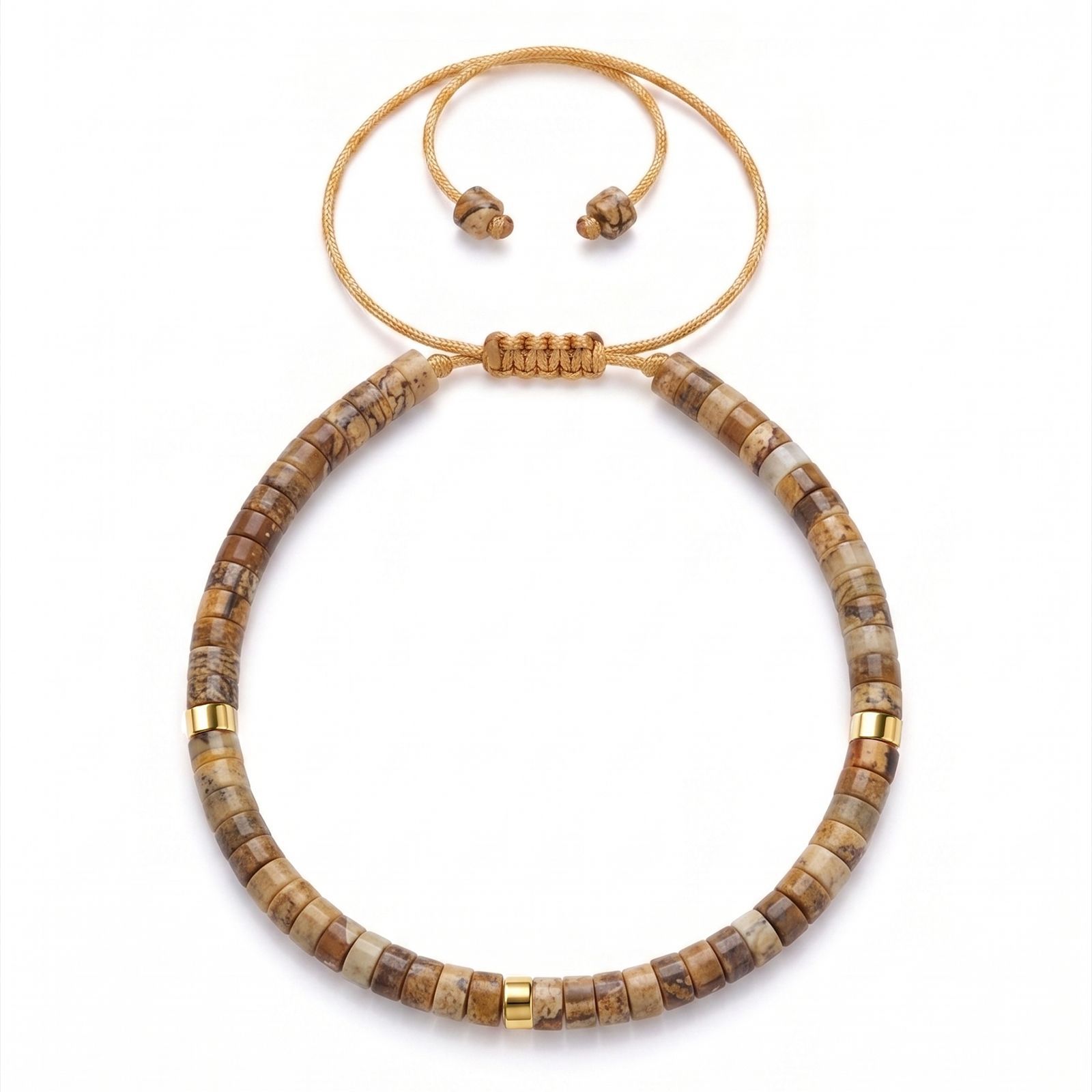 Natural stone tiger eye beaded bracelet