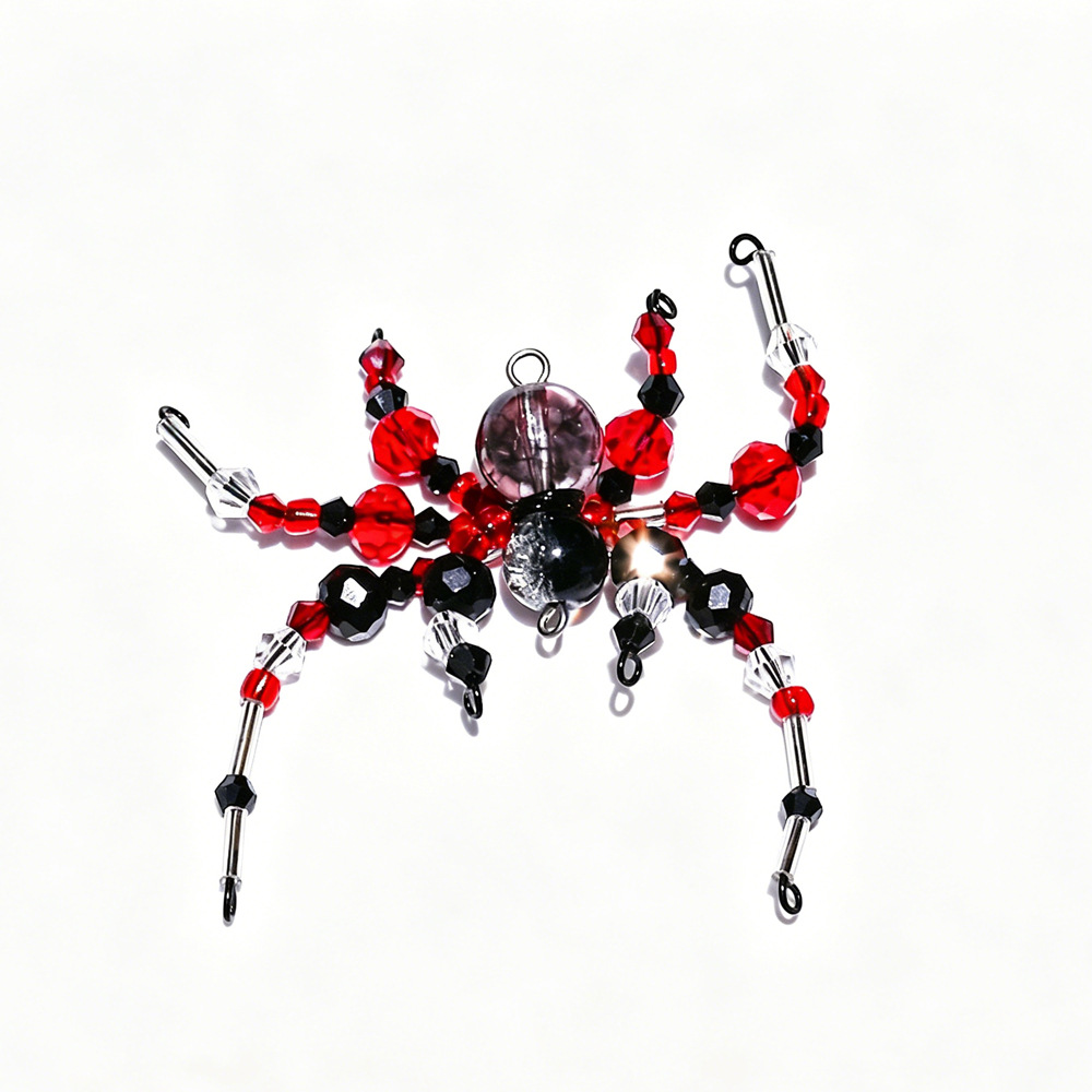 Black and white brown spider