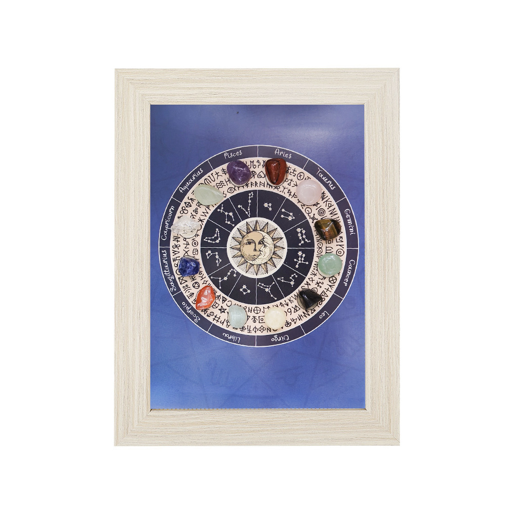 Twelve zodiac signs sun and moon models