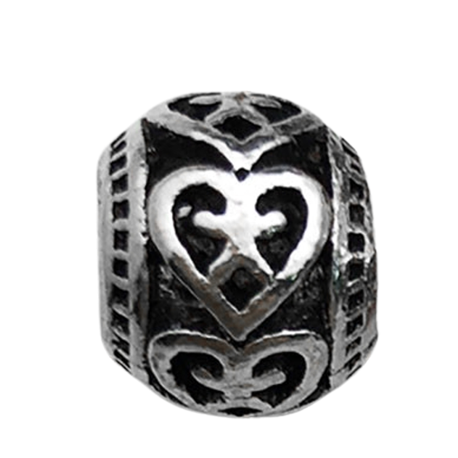 1 hollow heart 9x11mm-1.3g-hole 4.8-16633