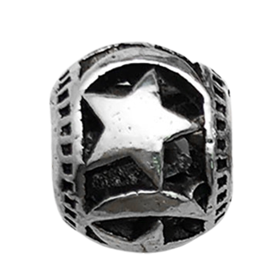 1 round hollow star moon 9x11mm-1.4g-hole 4.8-16636