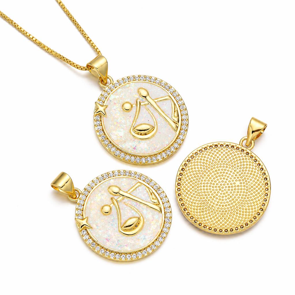 Libra (colorful pink opal)