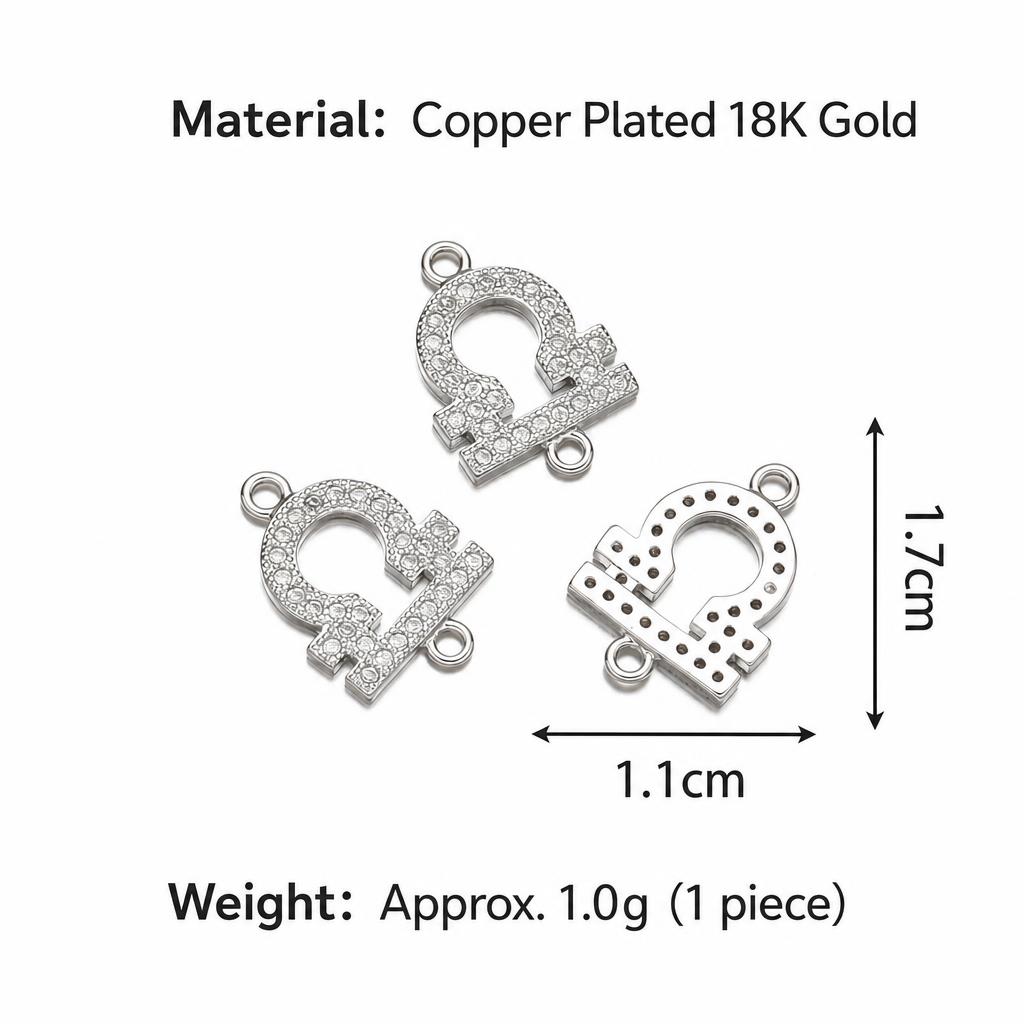 Libra real platinum plated