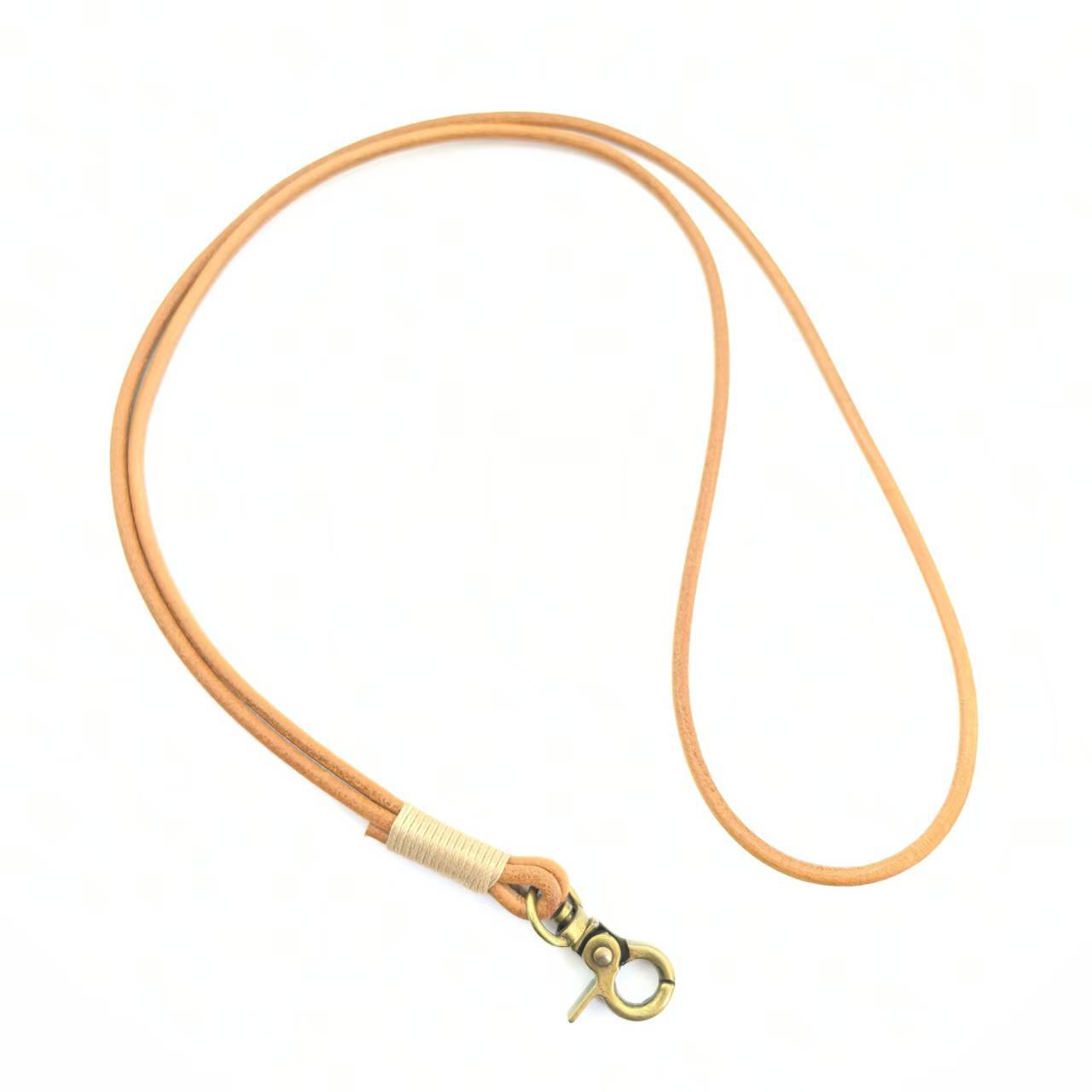 45cm Original color light brown necklace