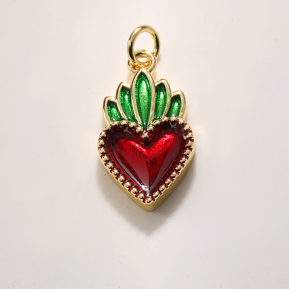 A981 dripping oil red radish love heart