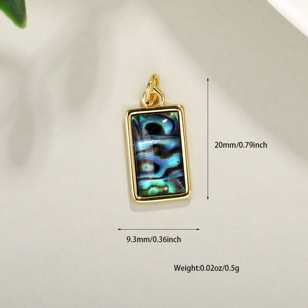 Rectangular pendant a0152-4