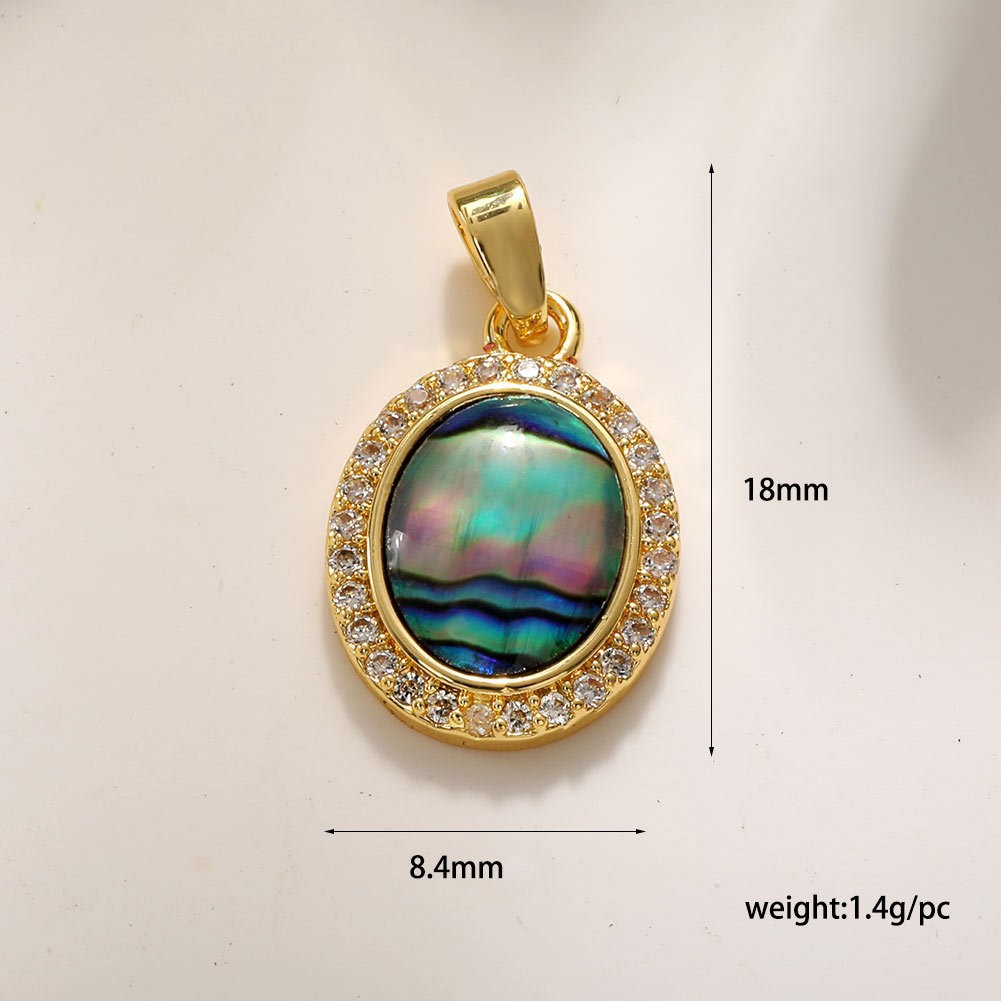 Oval abalone shell a0152-7