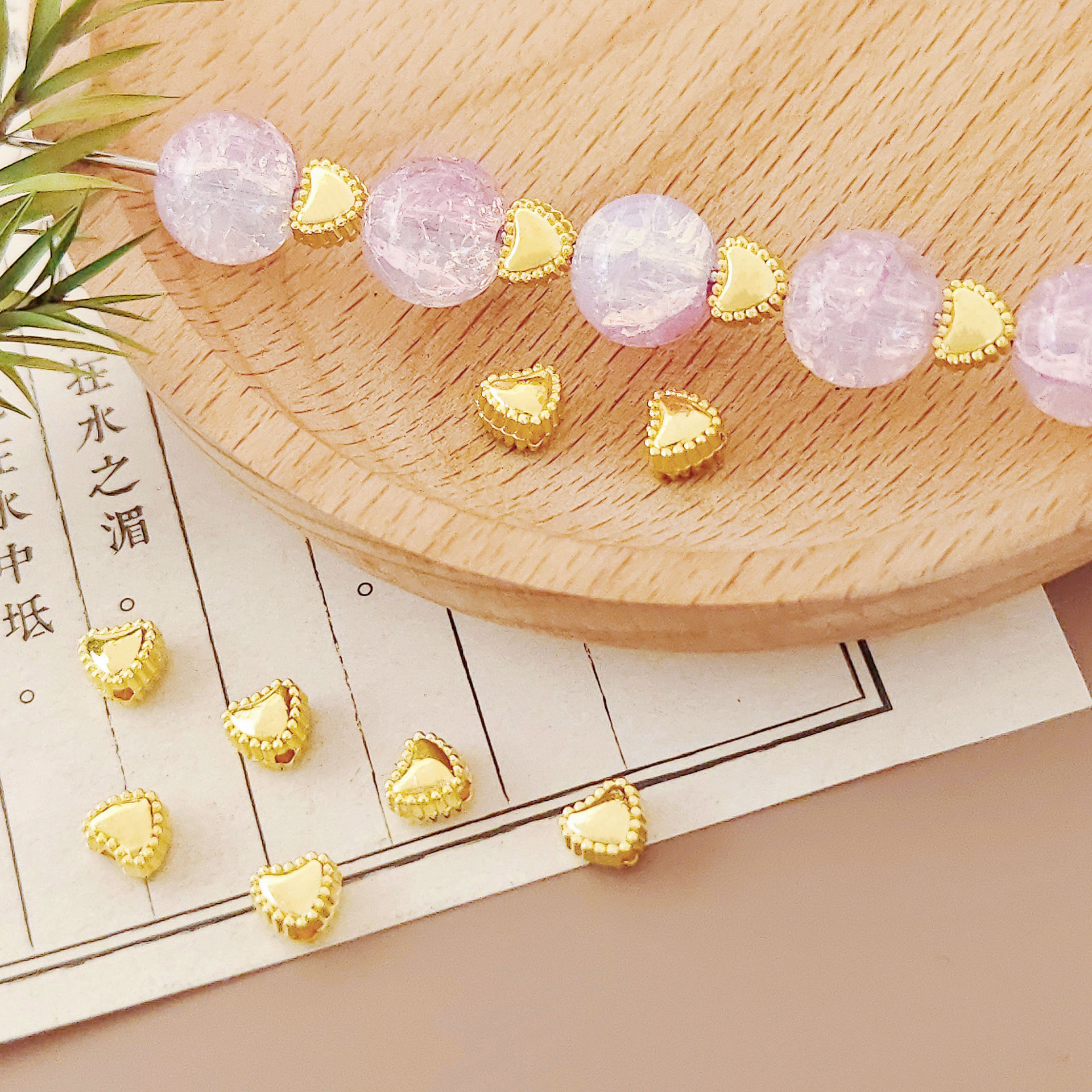 A421 [gold] lace heart (5.7*6.3mm)