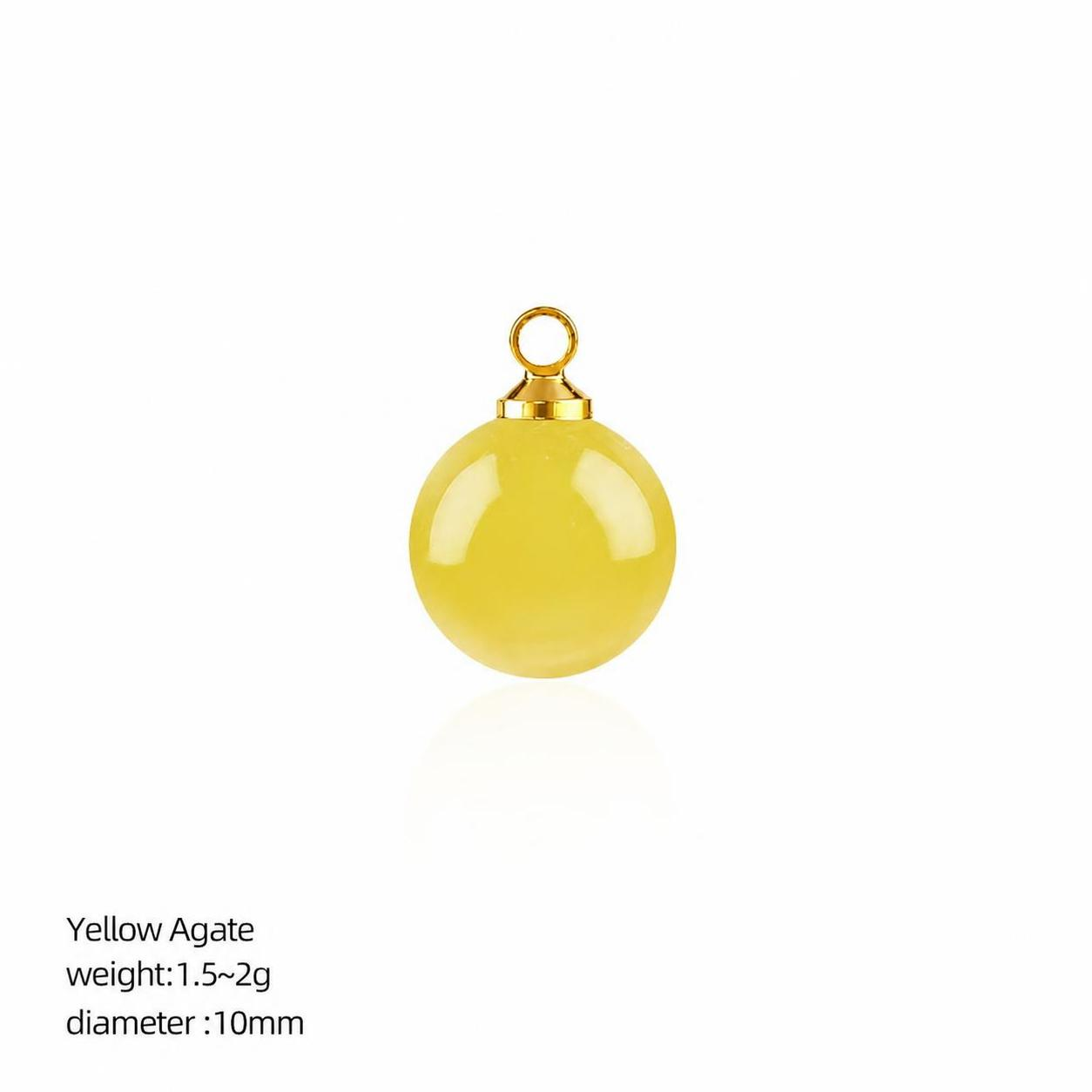 Yellow agate gold