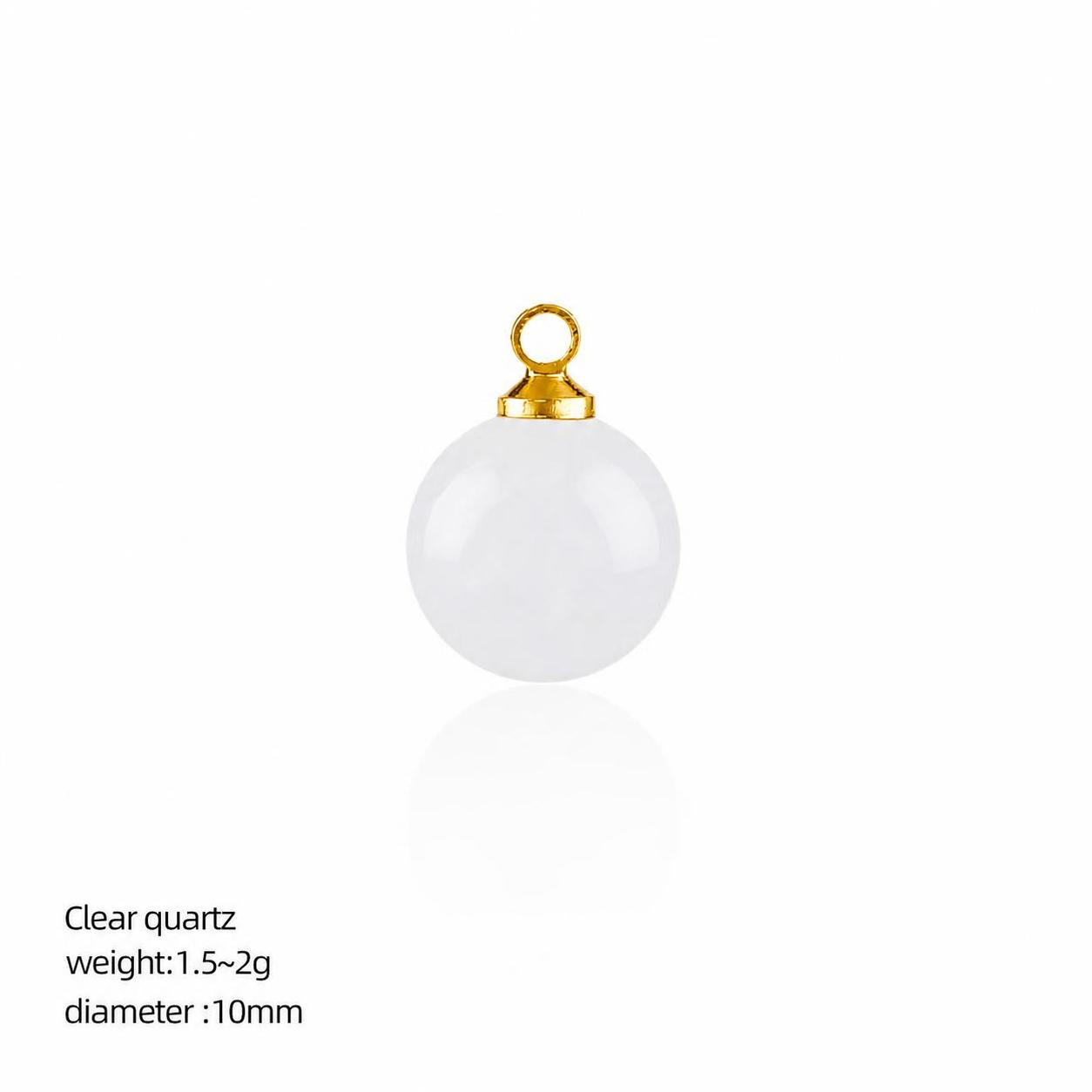 Clear Quartz gold