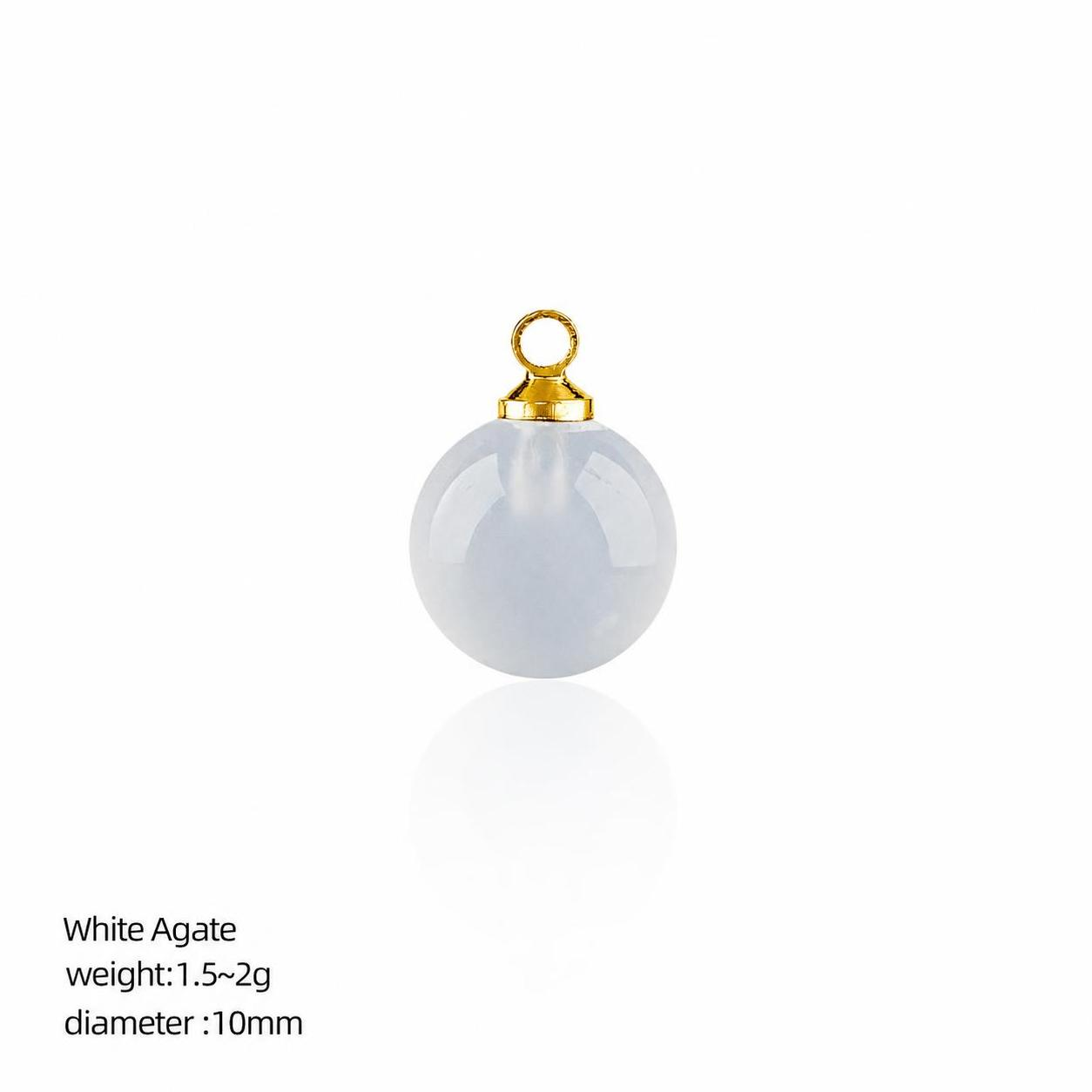 white agate gold