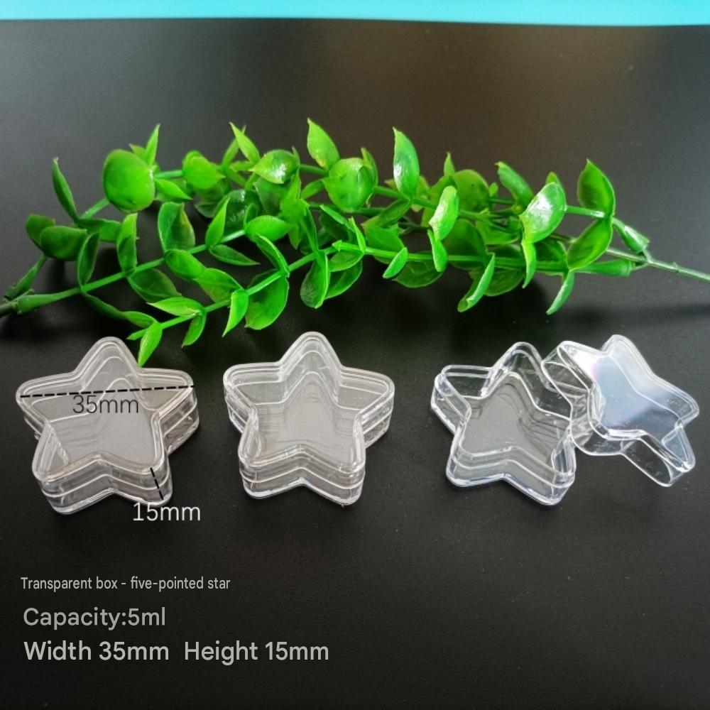 Transparent box-five-pointed star