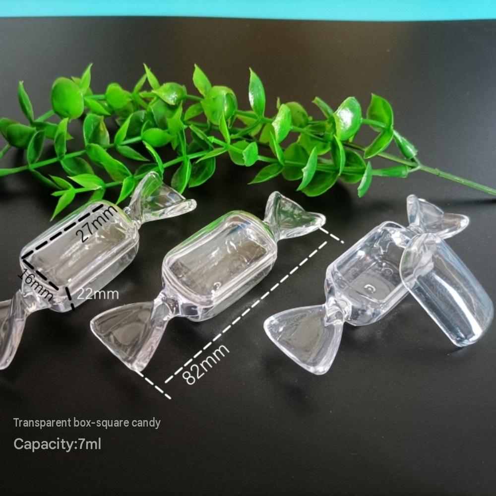 Transparent box-square candy