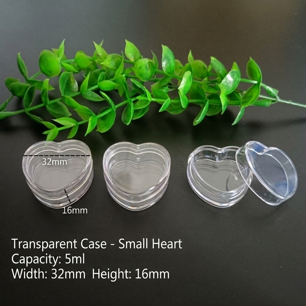 Transparent box-little peach heart