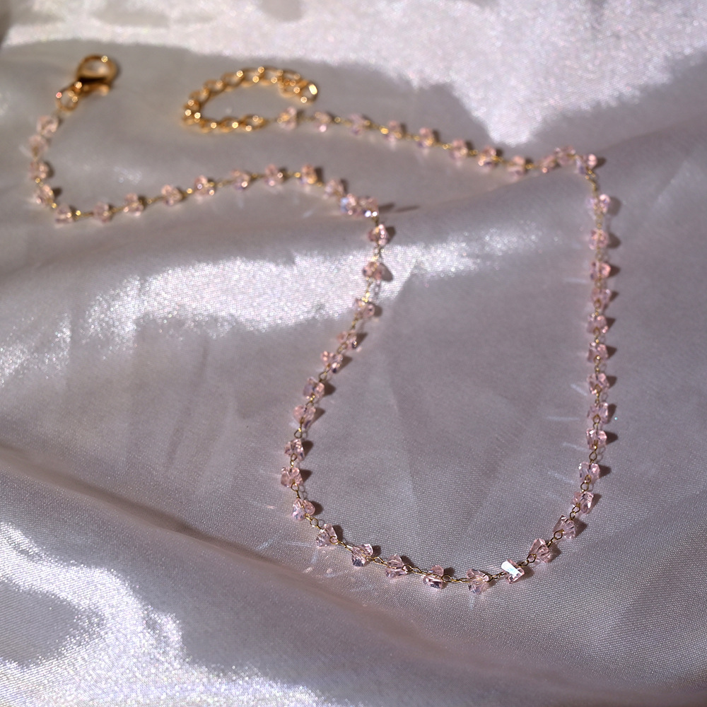 1-gold chain pink