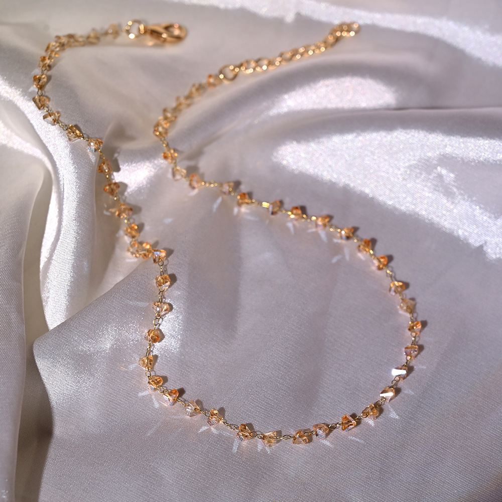 3-gold chain amber gold