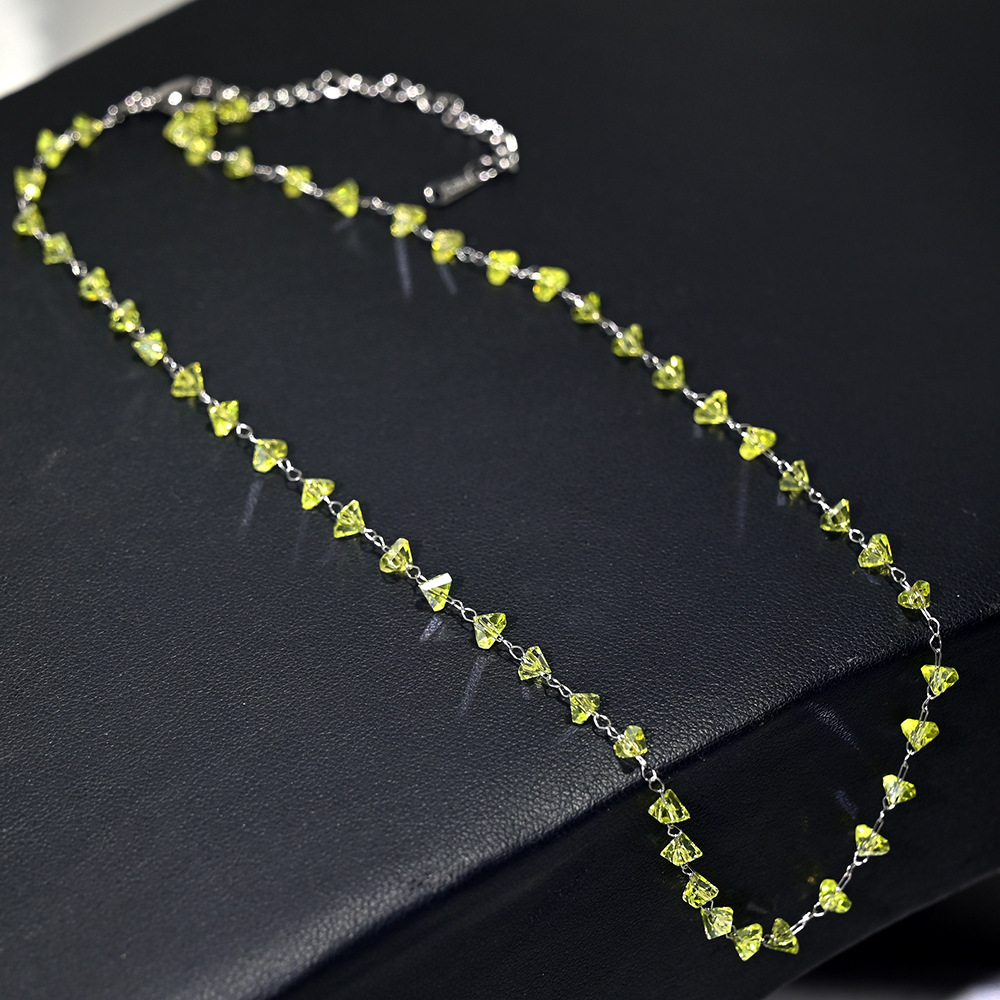 17-silver chain lemon yellow