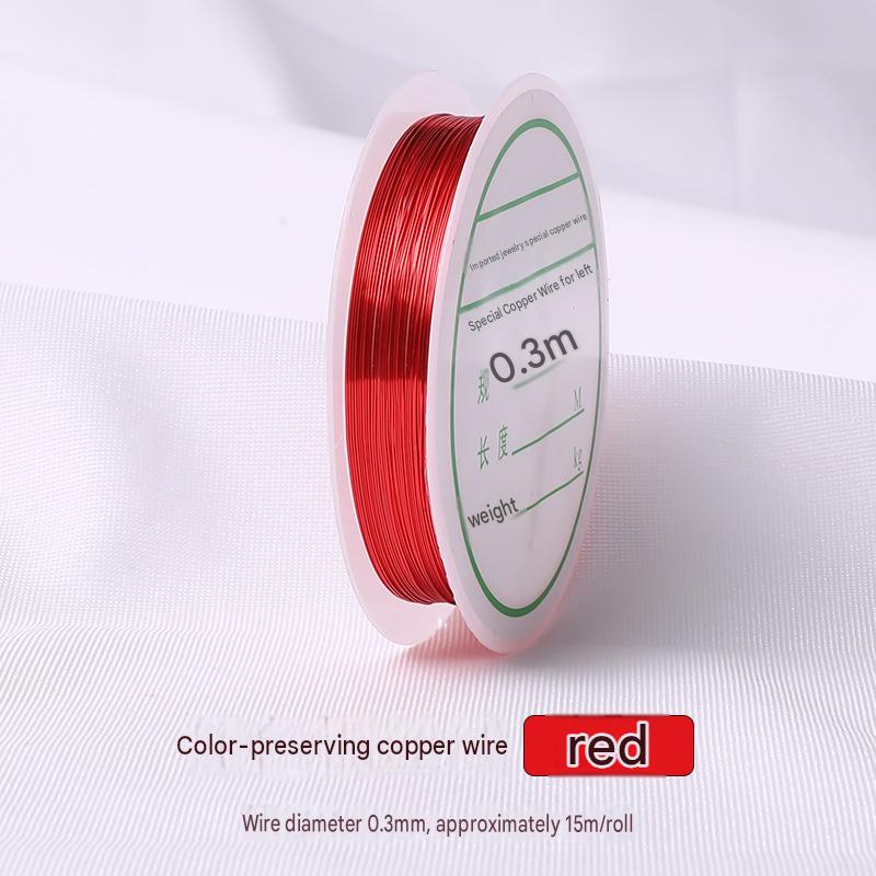 red/wire diameter 0.3mm about 15m /roll