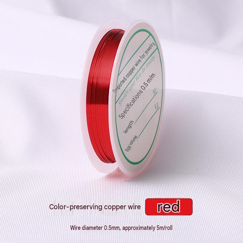 red/wire diameter 0.5mm/about 5m /roll