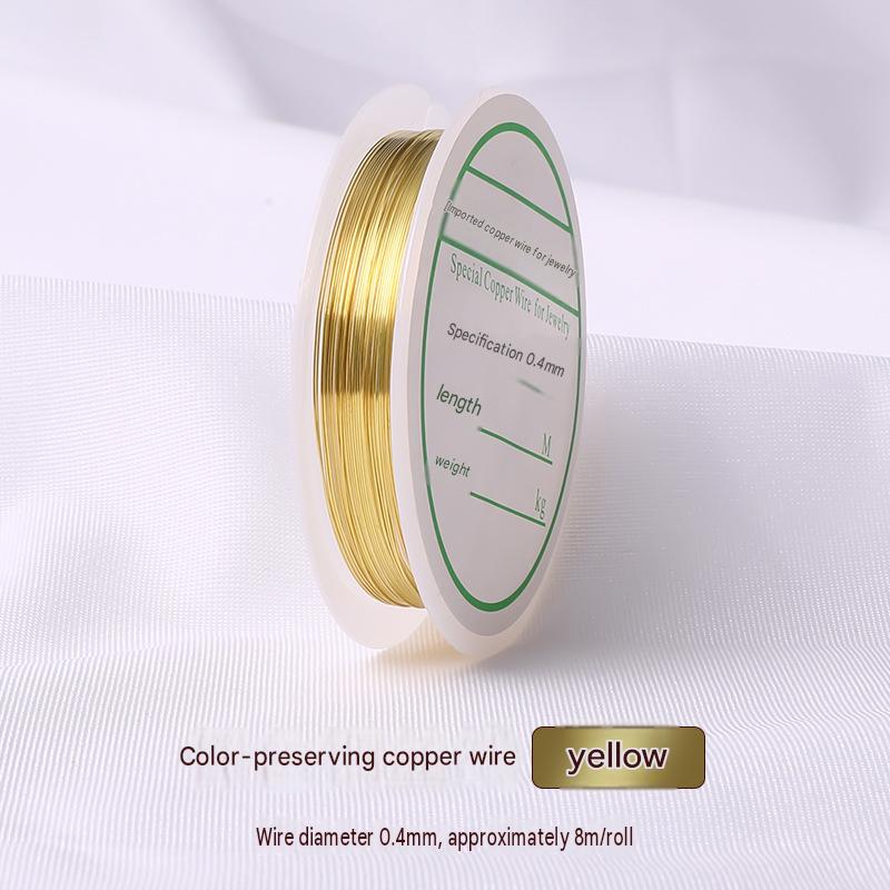 yellow/wire diameter 0.4mm, about 8m /roll