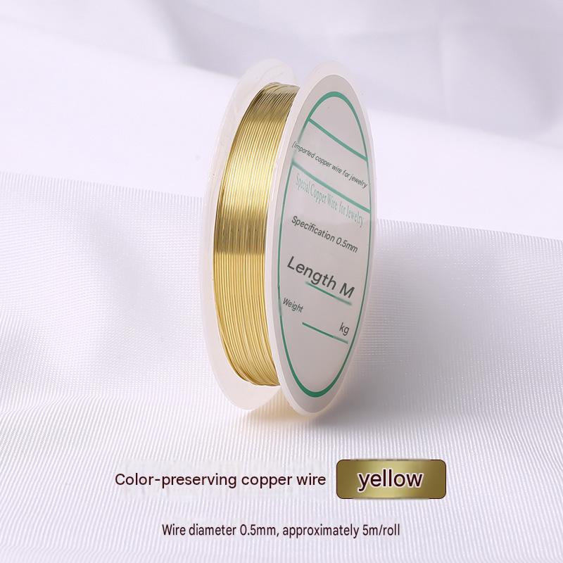 yellow/wire diameter 0.5mm, about 5m /roll