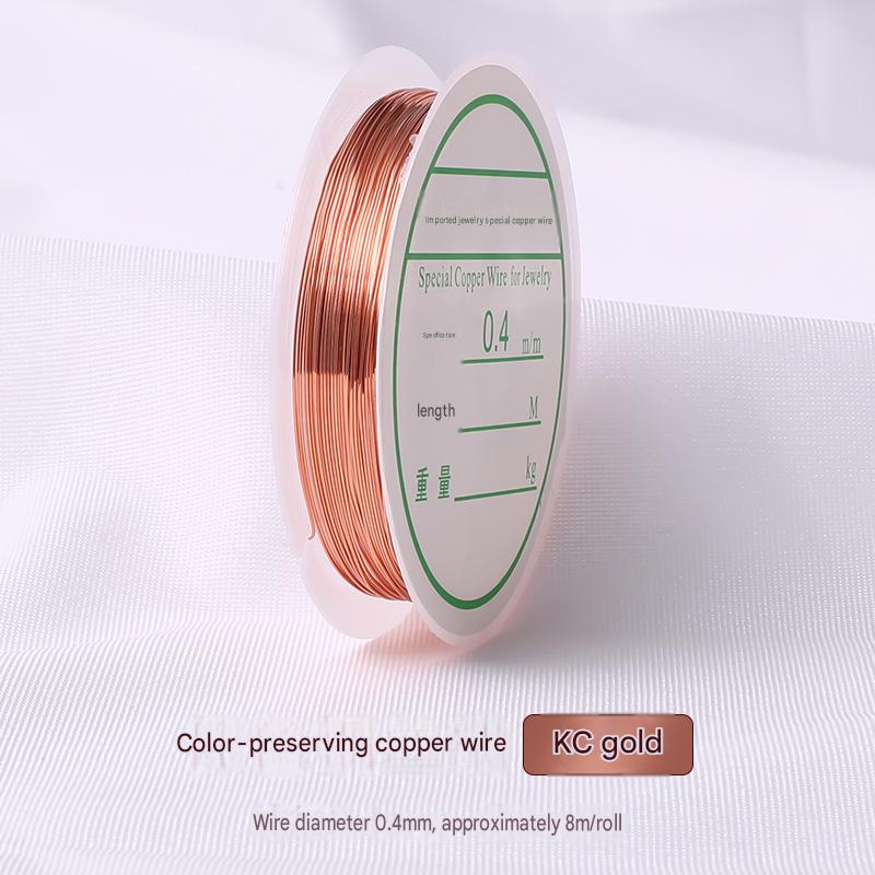 kc gold/wire diameter 0.4mm, about 8m /roll
