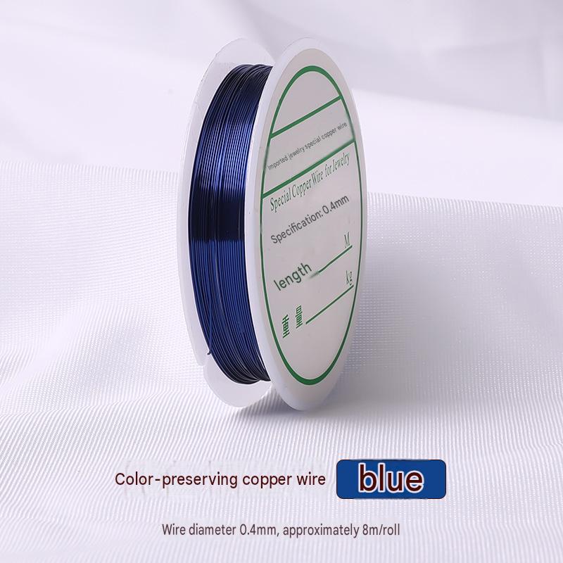 blue/wire diameter 0.4mm about 8m /roll