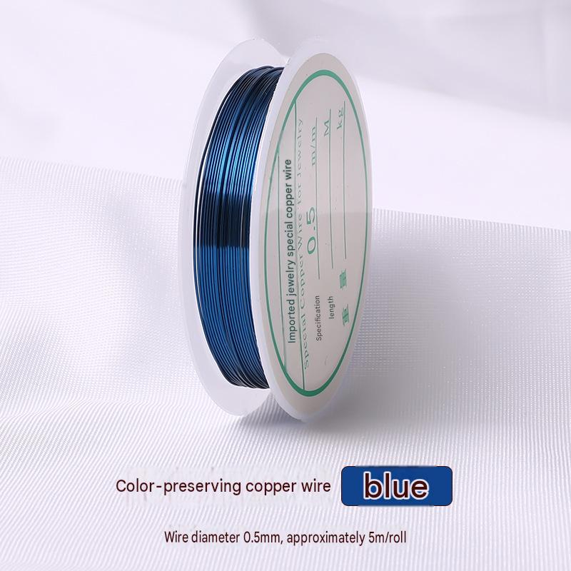 blue/wire diameter 0.5mm about 5m /roll