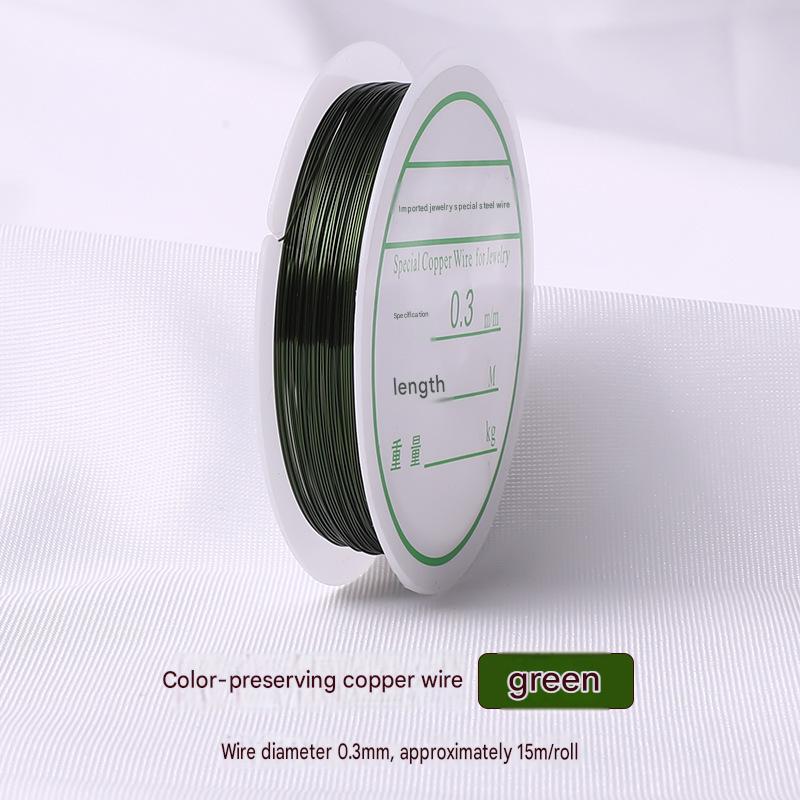 green/wire diameter 0.3mm, about 15m /roll
