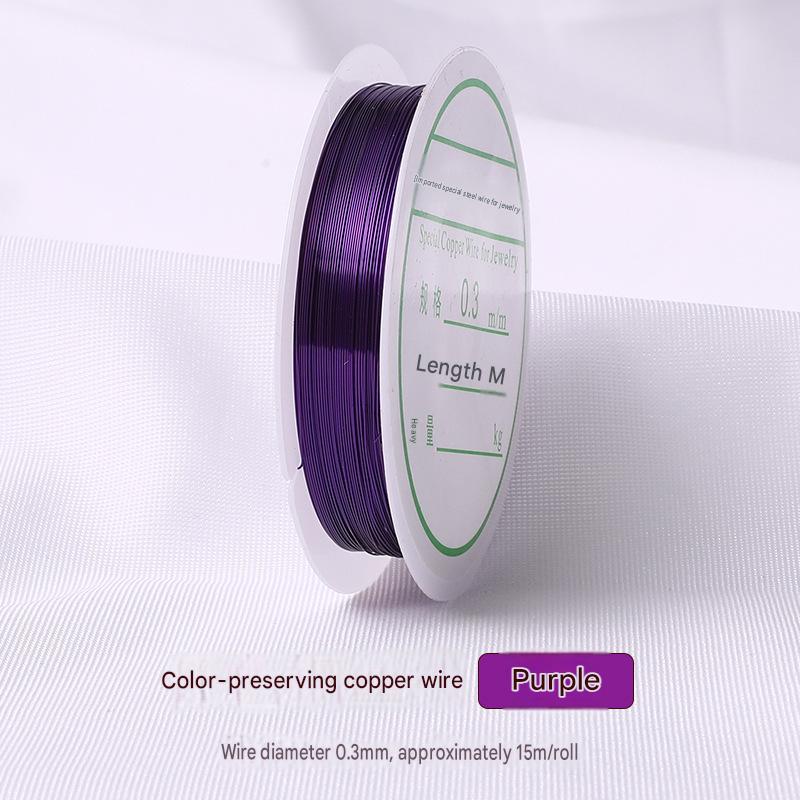 purple/wire diameter 0.3mm about 15m /roll