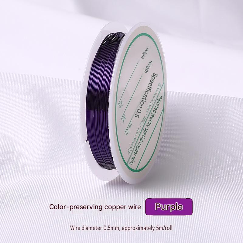 purple/wire diameter 0.4mm, about 5m /roll