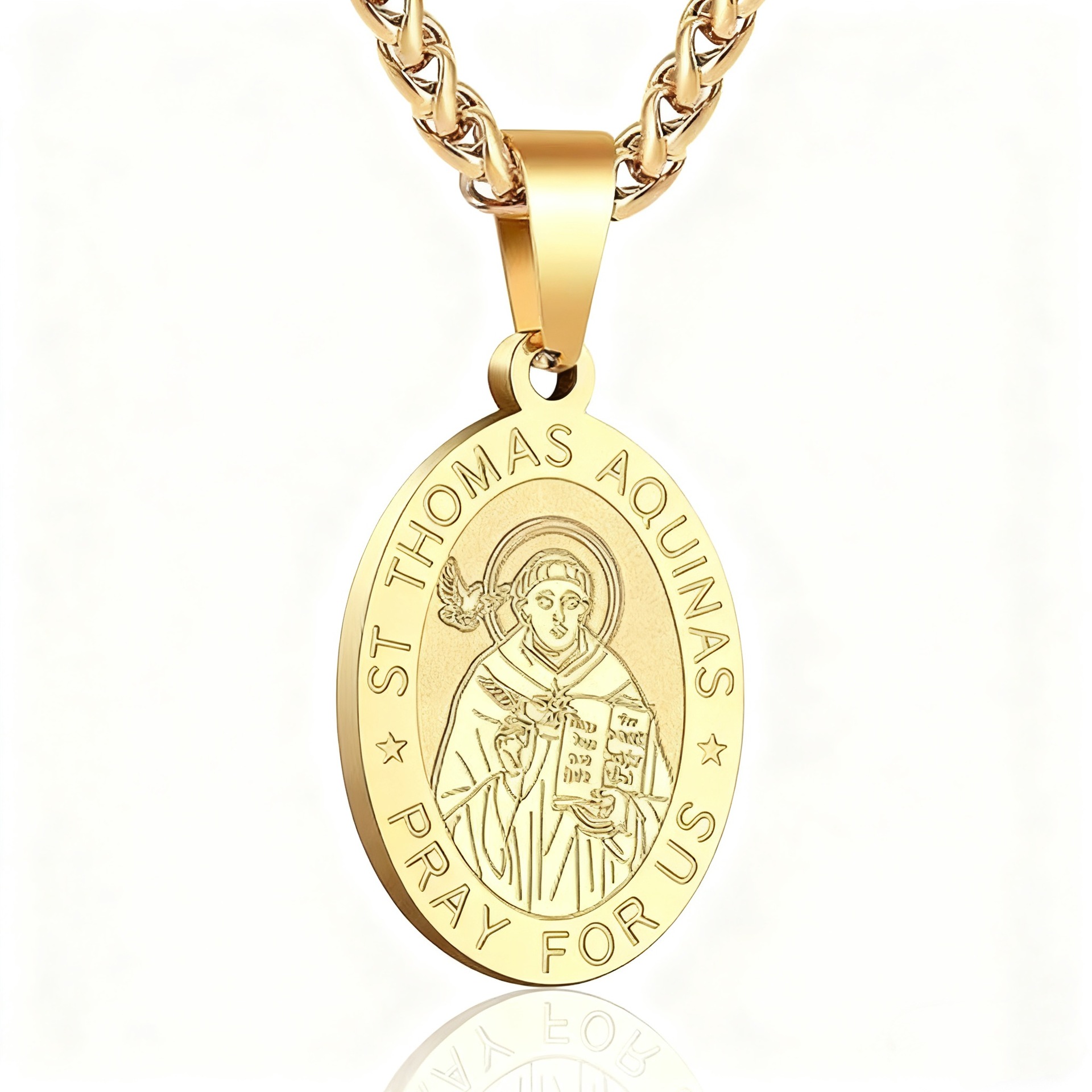 St. thomas gold necklace