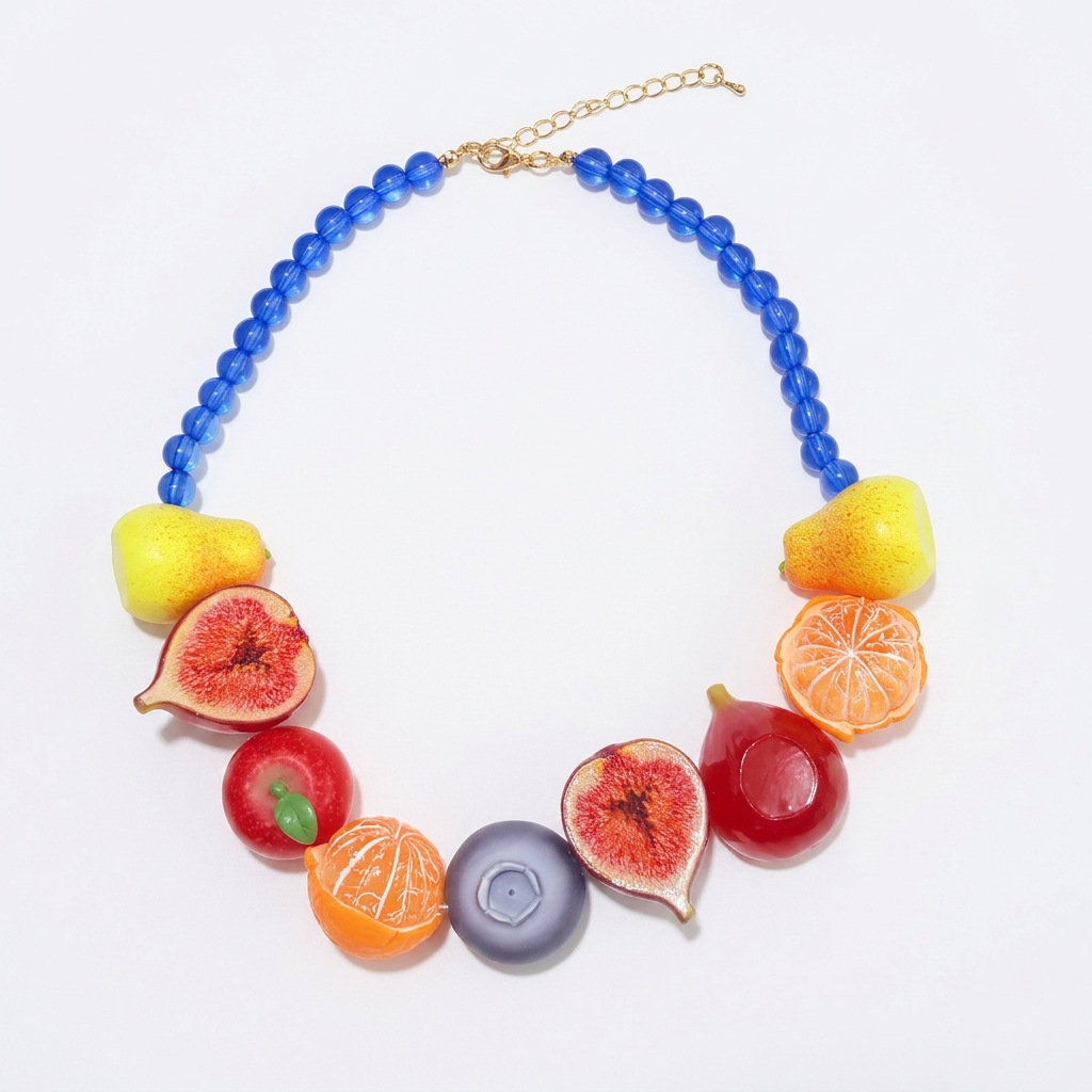 No. 2 multi-fruit necklace  40cm