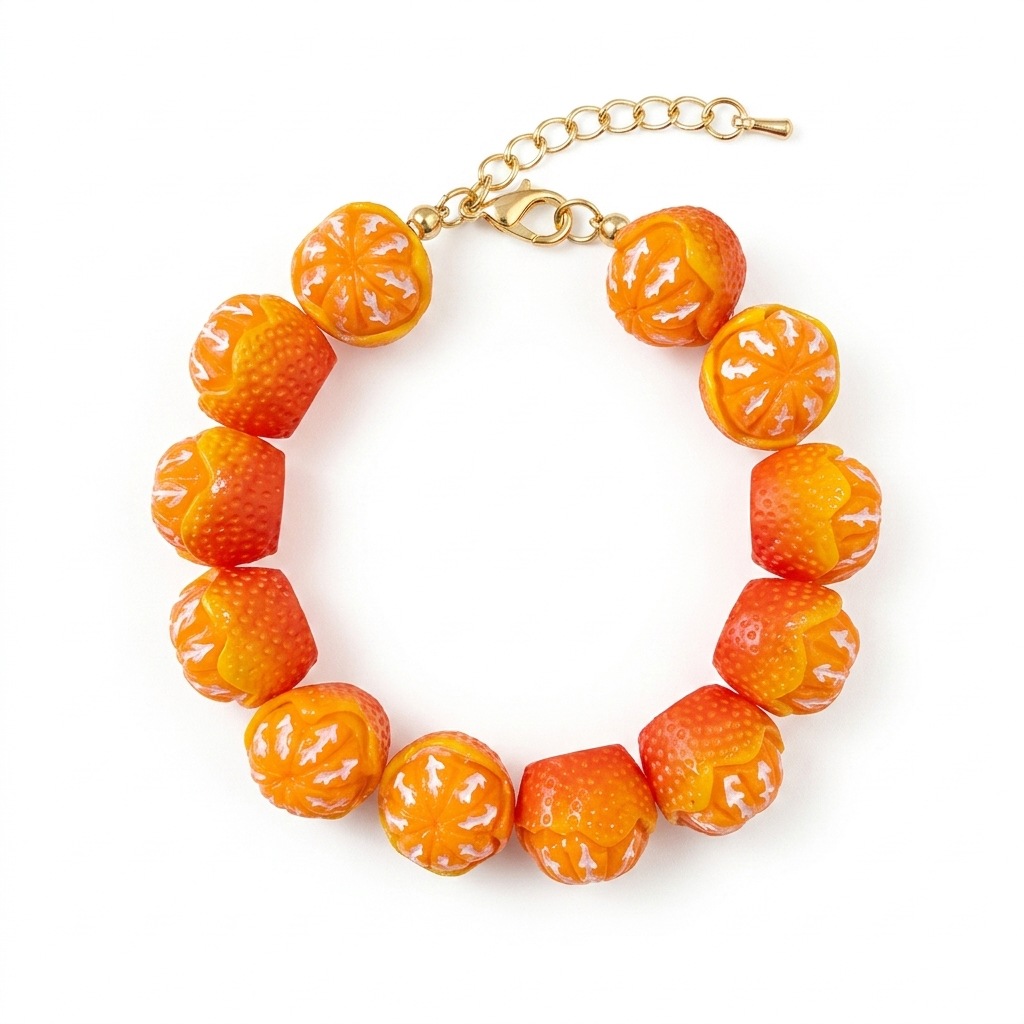Orange bracelet 21cm