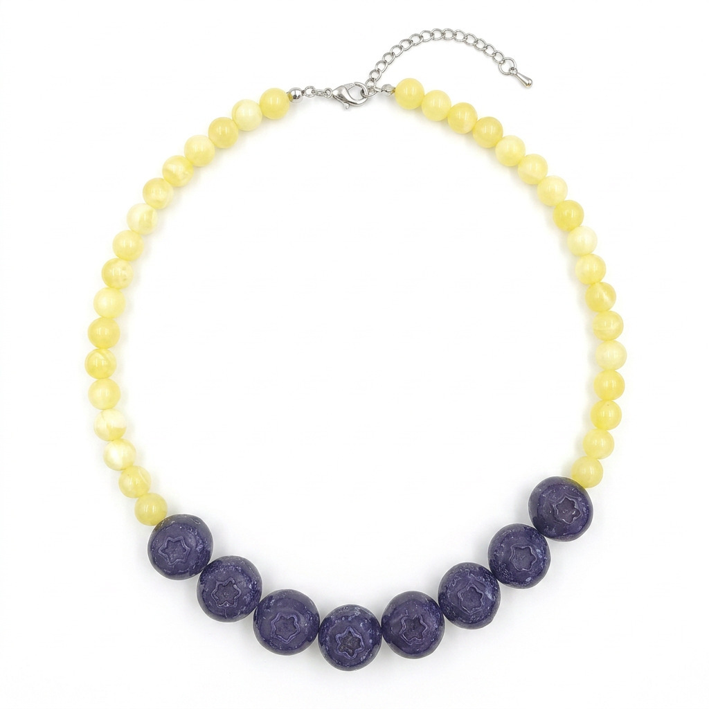 Blueberry necklace  40cm