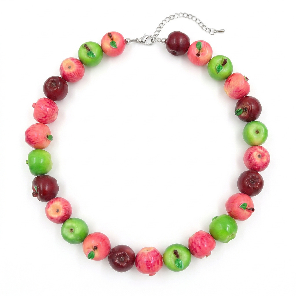 Delicious apple necklace  40cm