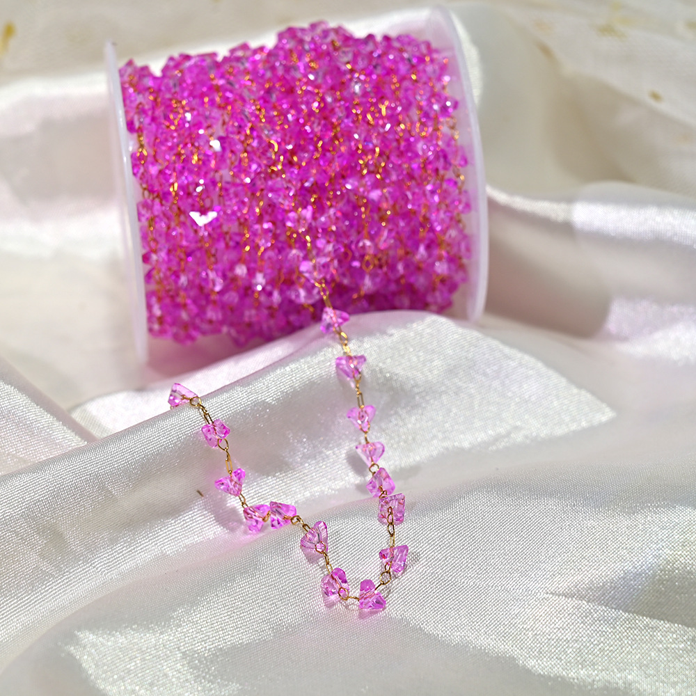 Lt041-gold chain roasted purple