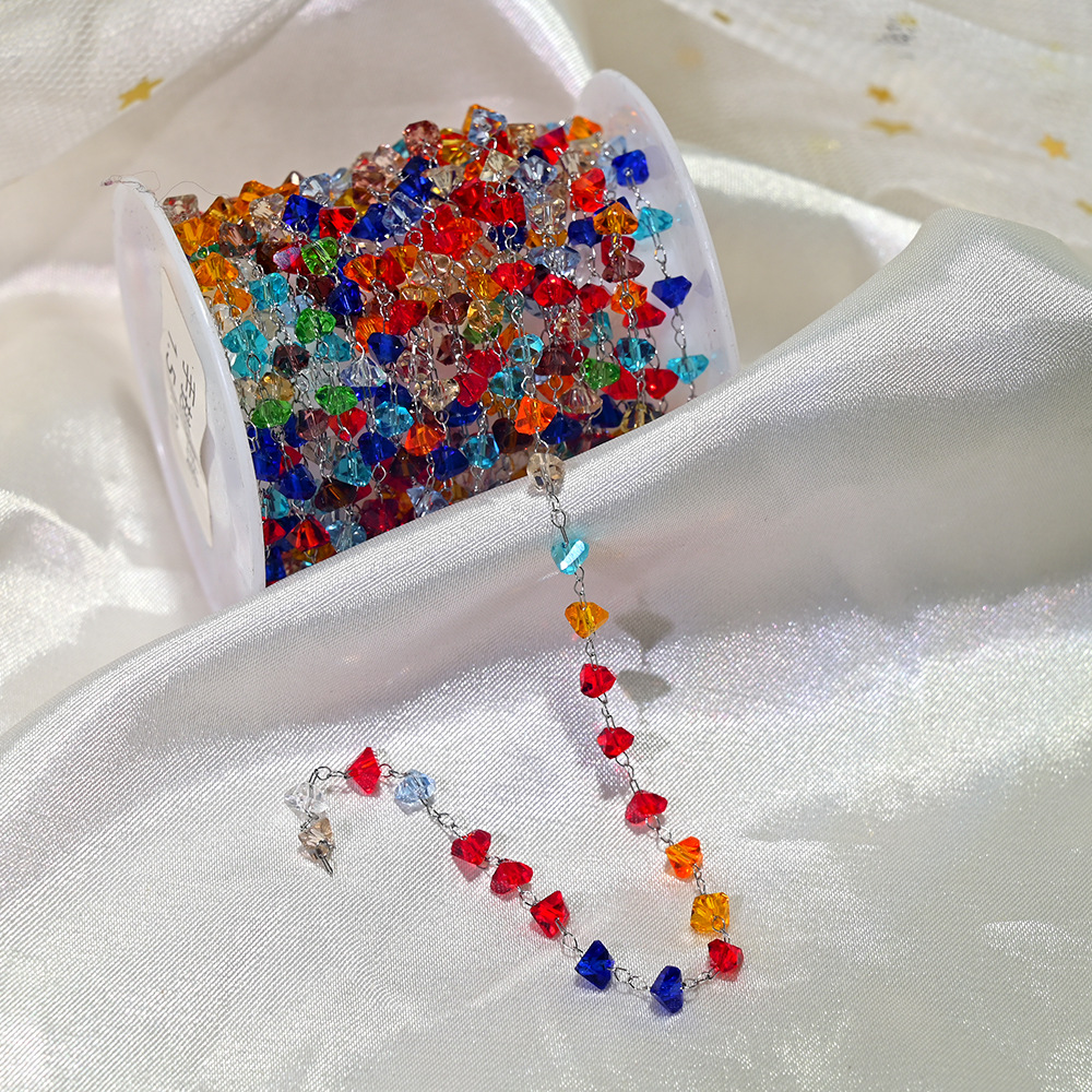 Lt050-silver chain mixed color
