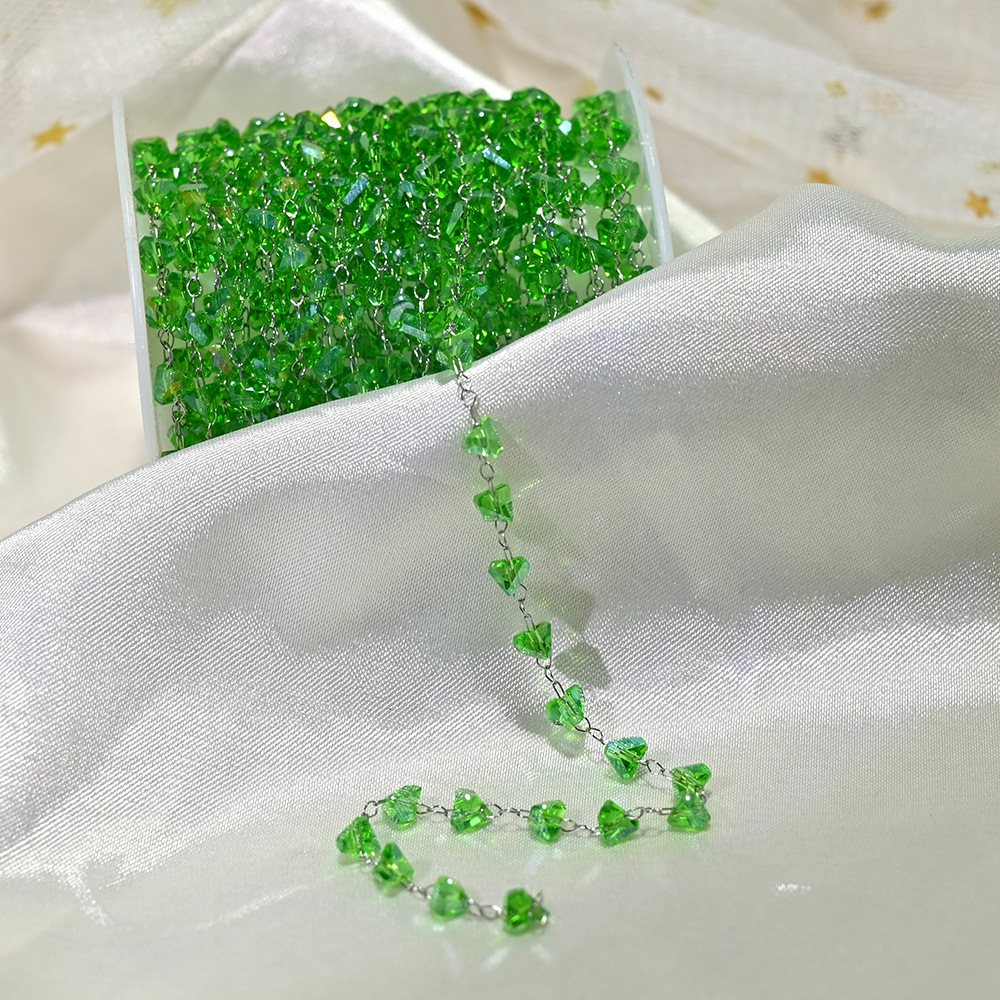 Lt052-silver chain fruit green