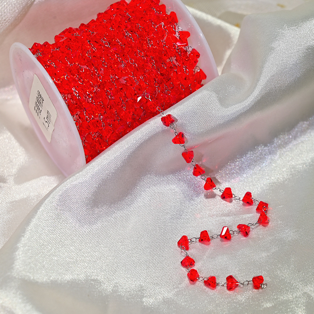 Lt055-silver chain red