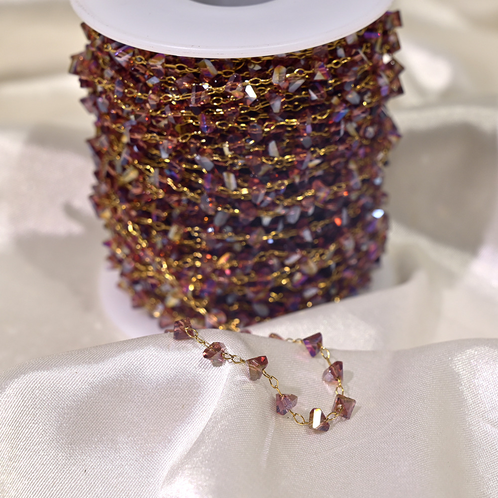 Lt056-gold chain purple