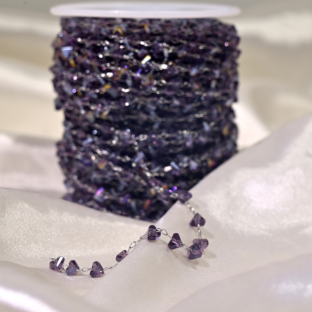 Lt057-silver chain violet