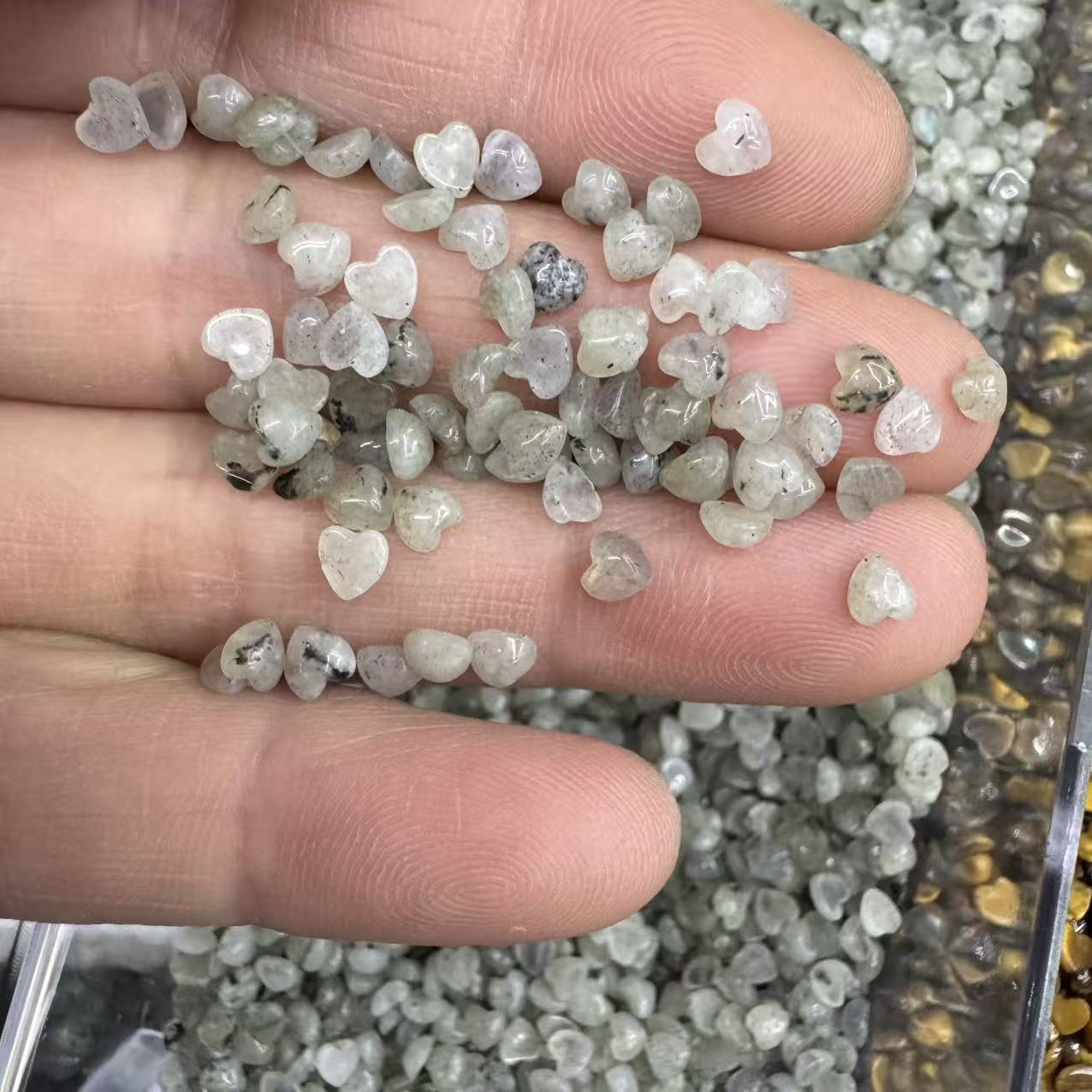 Gray glitter stone