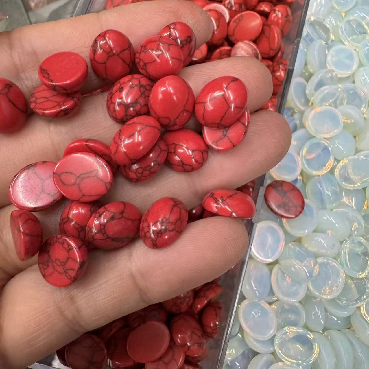 synthetic red turquoise