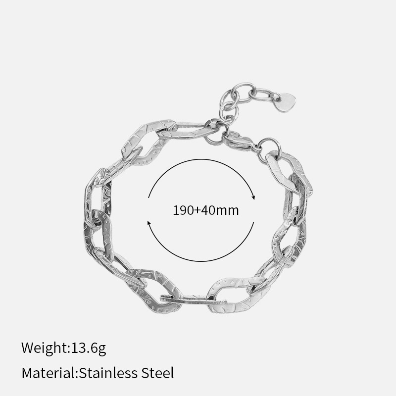 Steel color bracelet