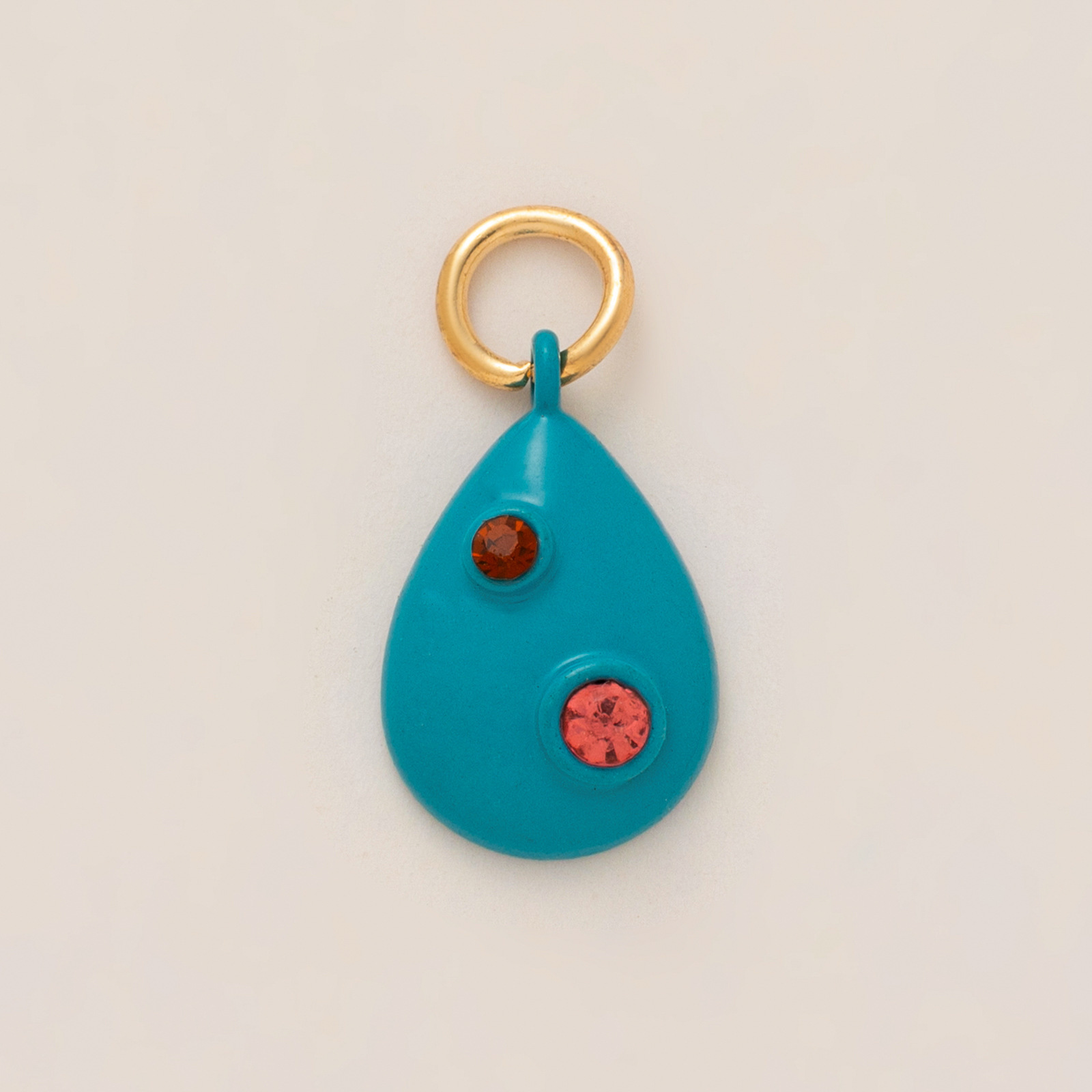 No. 21 blue-green water drop pendant