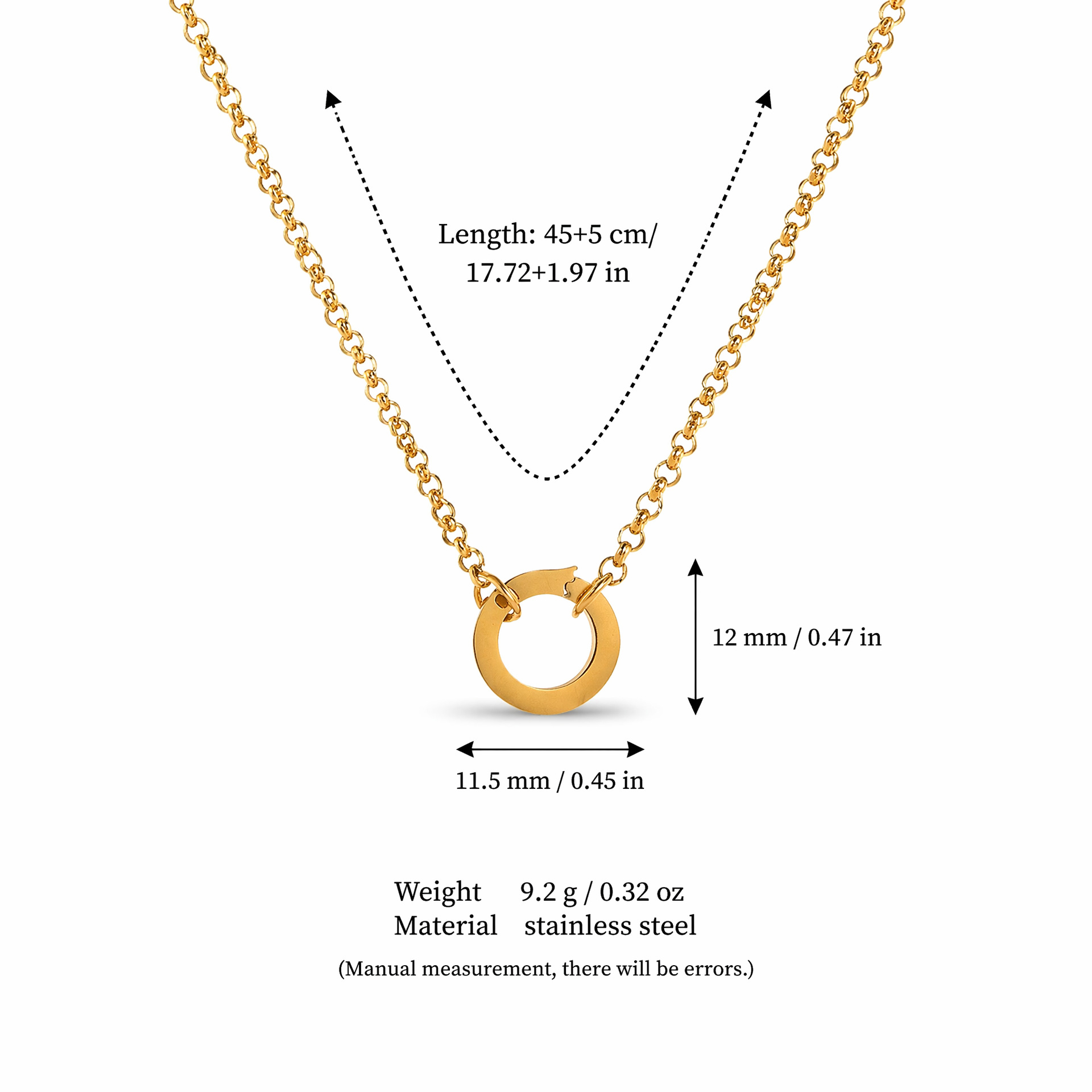 Round pearl chain + live ring