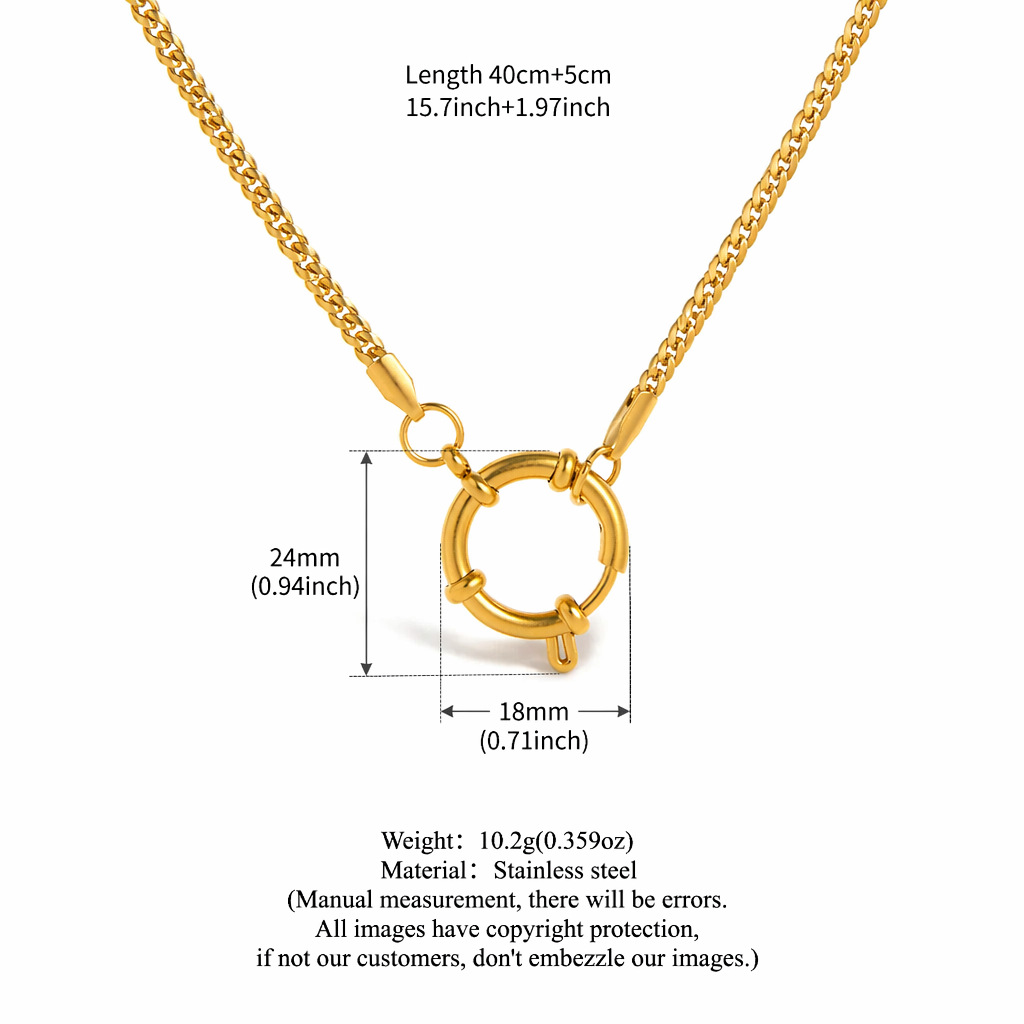 18mm sailor buckle flat snake chain